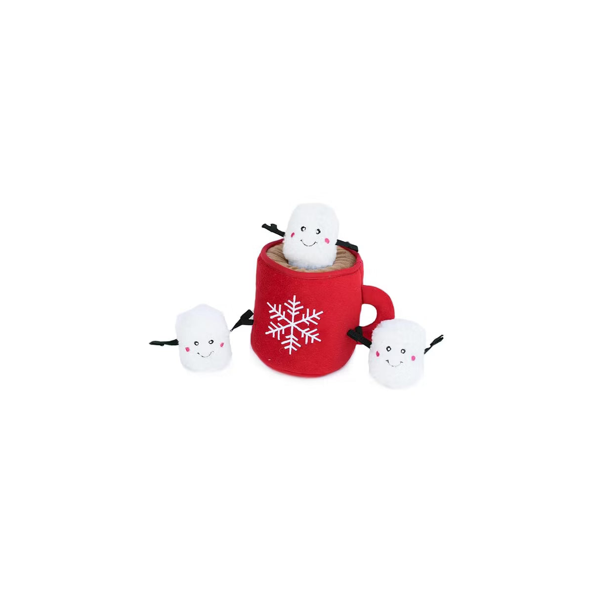 ZippyPaws Holiday Zippy Burrow Hot Cocoa Dog Toy