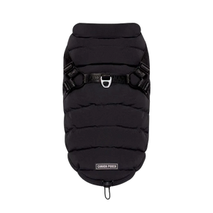 Canada Pooch Harness Puffer, Black, Size 18