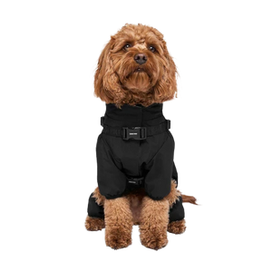 Canada Pooch Harness Snowsuit, Black, Size 8