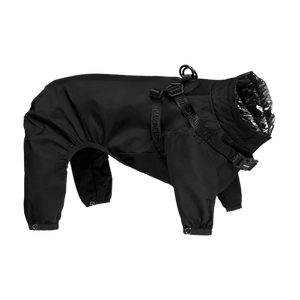 Canada Pooch Harness Snowsuit, Black, Size 8