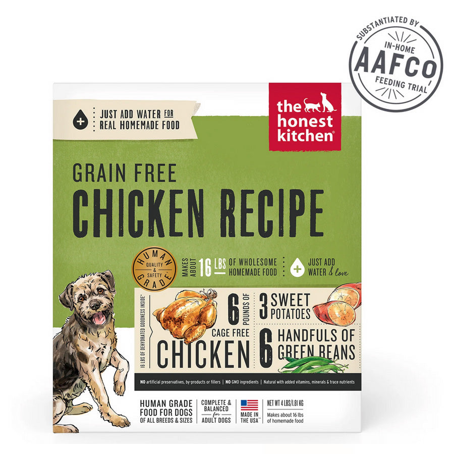 Honest Kitchen Grain Free Chicken Recipe Dehydrated Dog Food, 4lbs