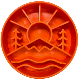 SodaPup Great Outdoors EBowl Slow Feeder, Orange