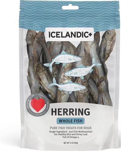 Icelandic+ Herring Whole Fish Dog Treat, 3oz
