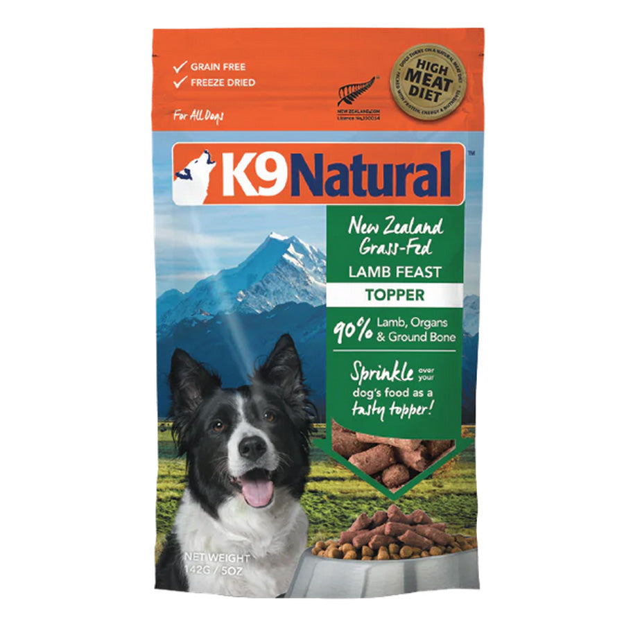 K9 Natural Freeze-Dried Lamb Topper, 5oz