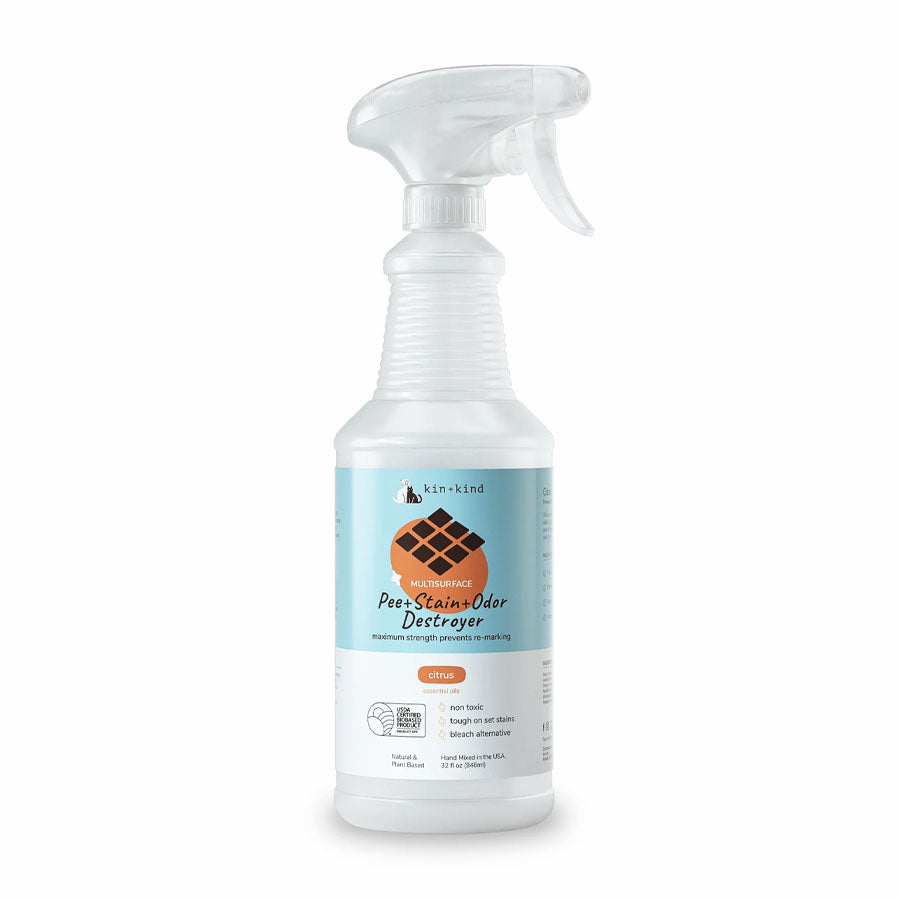 Kin Kind Multisurface Fabric Stain Odor Destroyer, 32oz