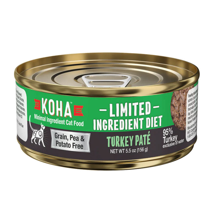 Koha Turkey Pate Canned Cat Food, 5.5oz