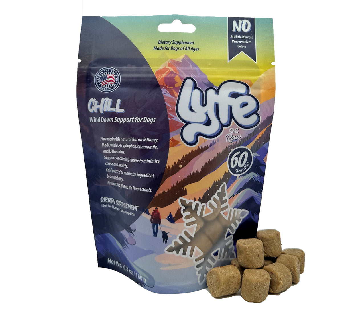 OC Raw Lyfe Cold Pressed Chillax Chews, 6.3oz
