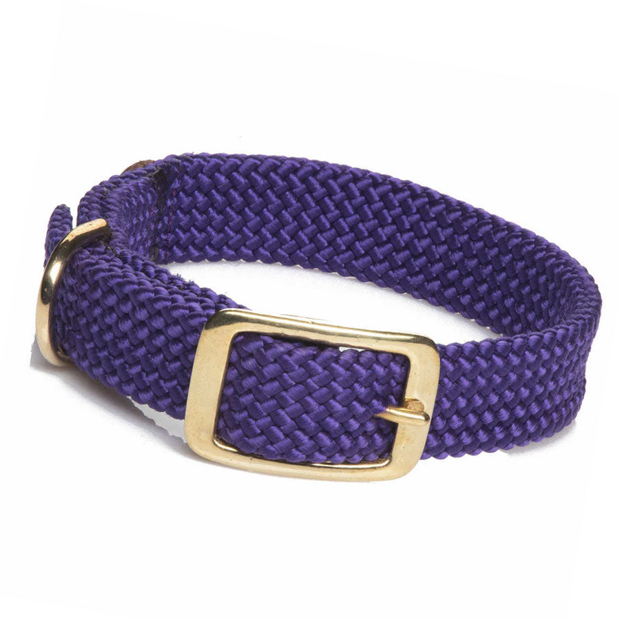 Mendota Pet Purple Double Braid Collar, 18"