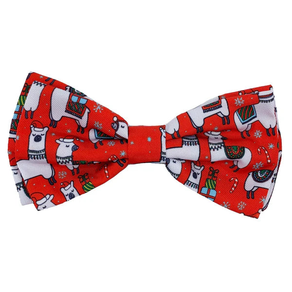 Huxley & Kent Merry Llamas Bow Tie, XL