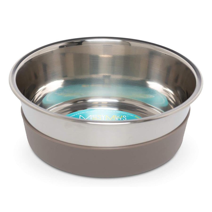 Messy Mutts Heavy Stainless Bowl w/Removable Silicone Base