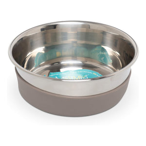 Messy Mutts Heavy Stainless Bowl w/Removable Silicone Base
