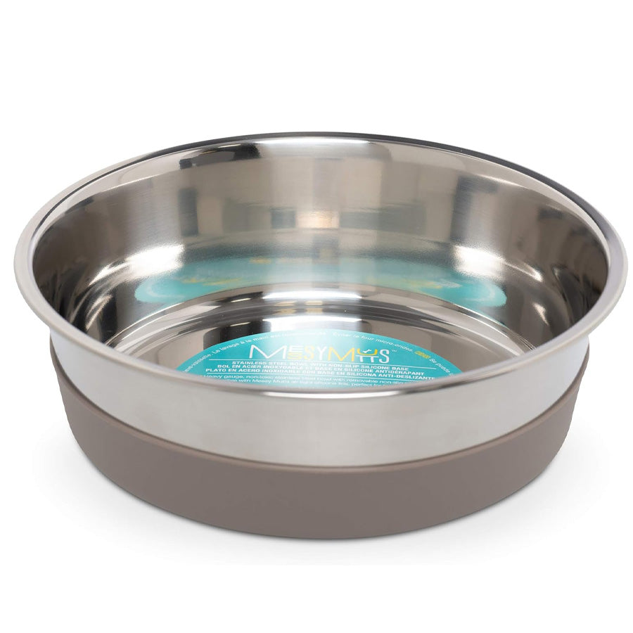 Messy Mutts Heavy Stainless Bowl w/Removable Silicone Base