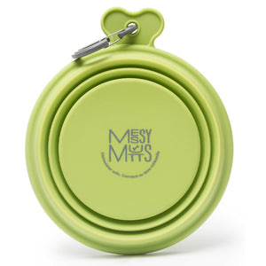 Messy Mutts Silicone Collapsible Bowl - Green