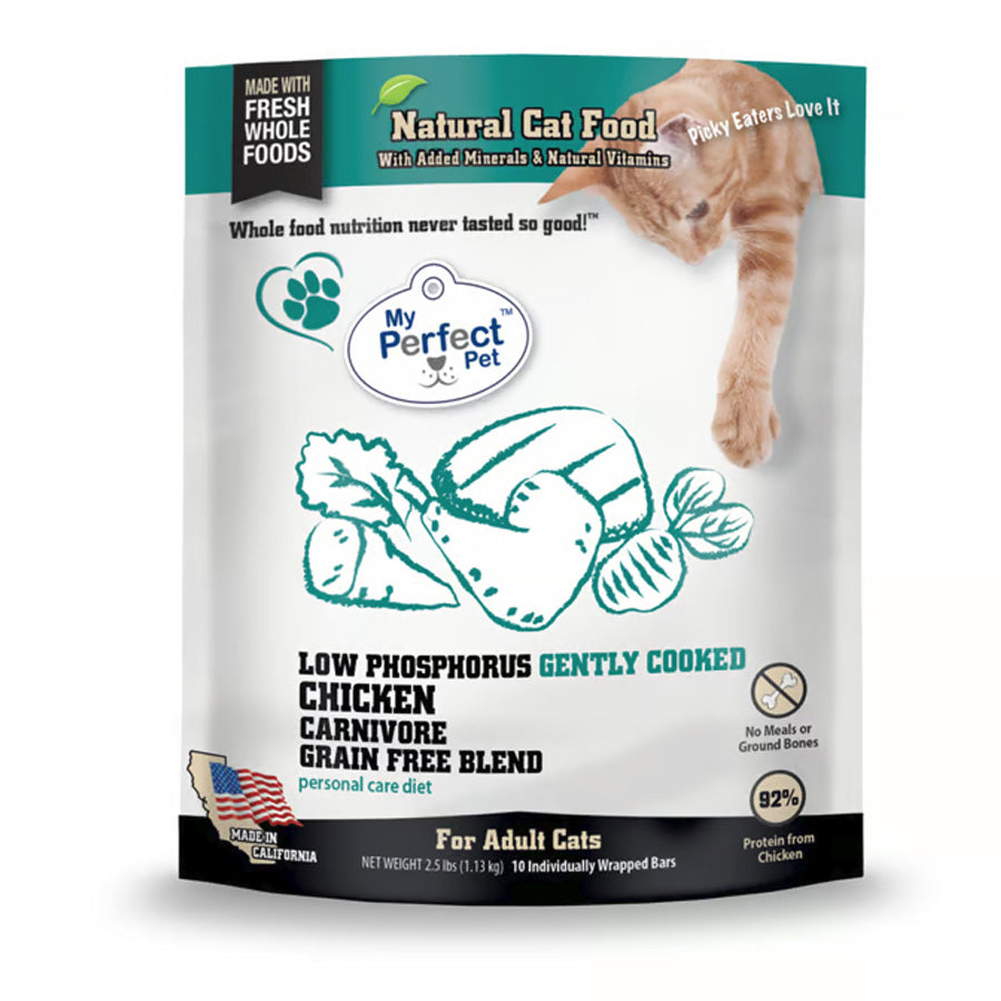 My Perfect Pet Cat Frozen Low Phosphorus Chicken, 2.5lb