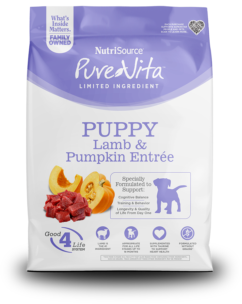 Pure Vita Puppy GF Lamb & Pumpkin, 4lb