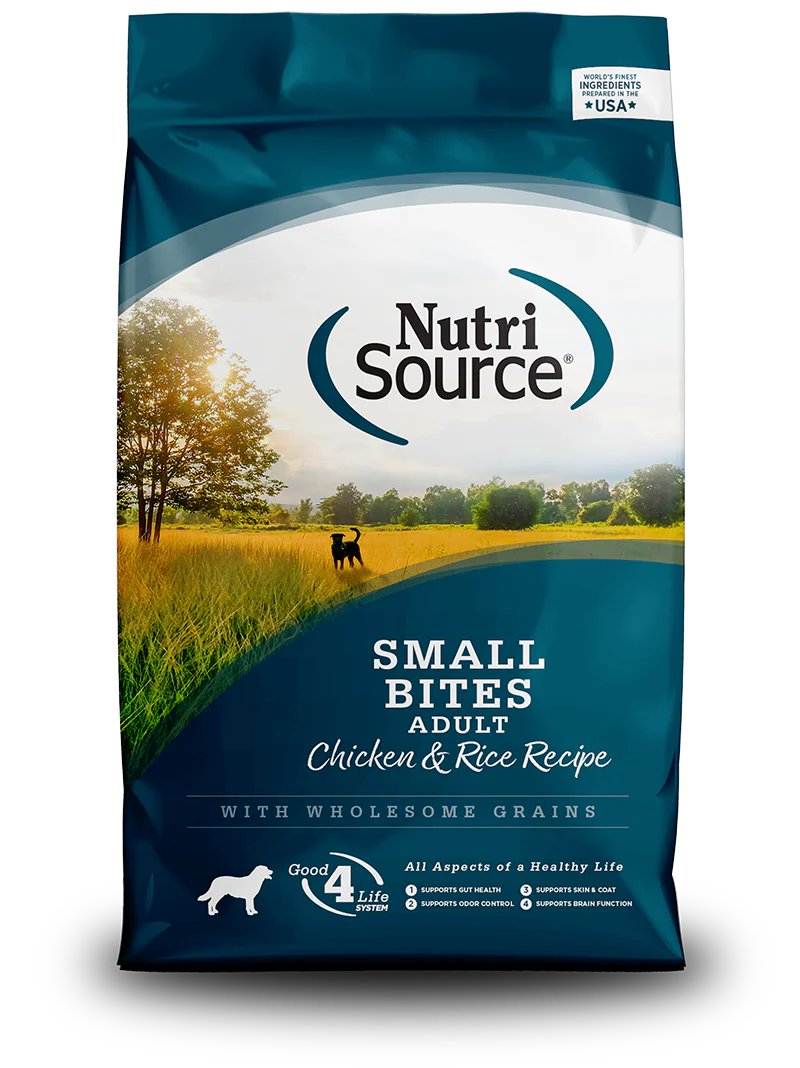 Nutrisource Small Bites Adult Chicken & Rice, 12lbs