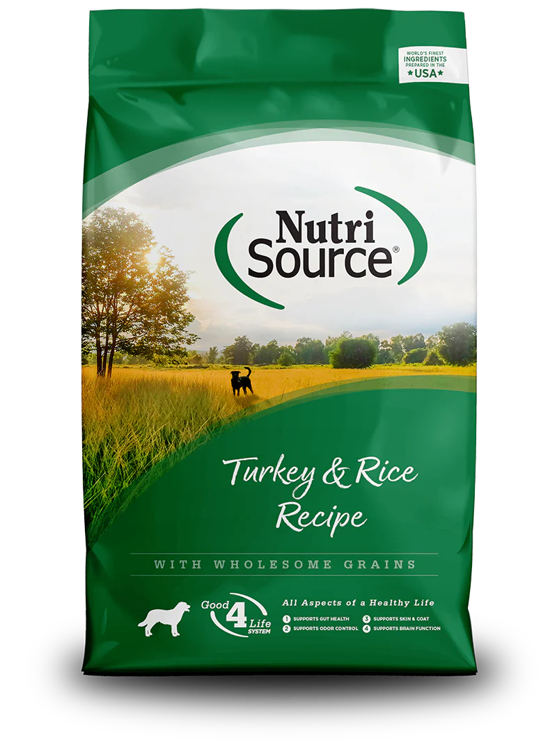 Nutrisource Turkey & Rice Formula, 26lbs