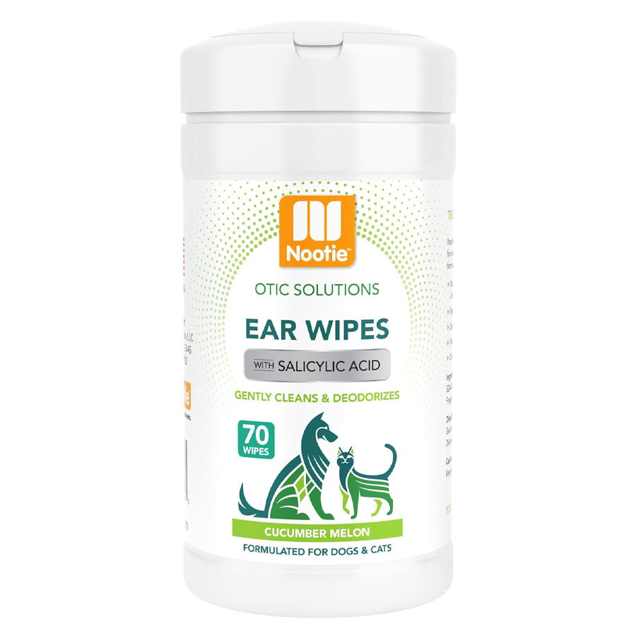 Nootie Ear Wipes Cucumber Melon, 70 Count