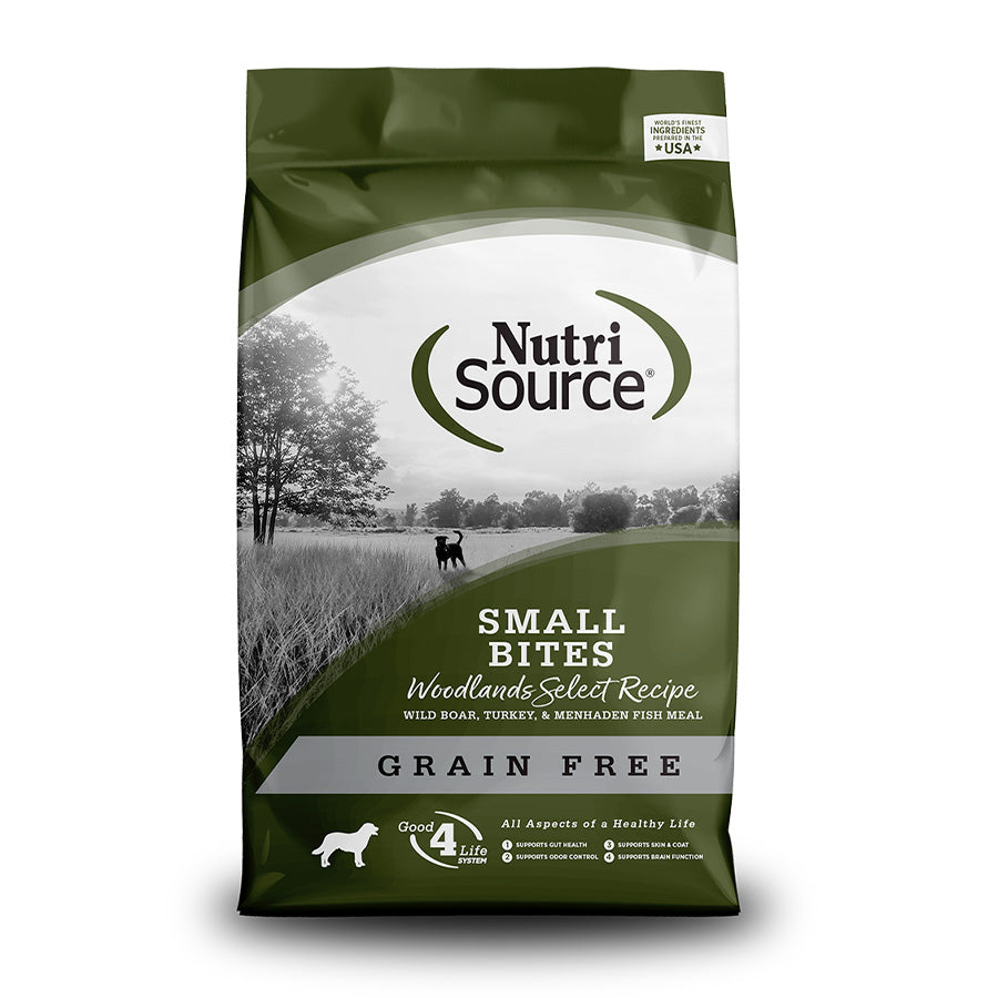 Nutrisource GF Woodlands Small Bites Dog Food, 4lbs