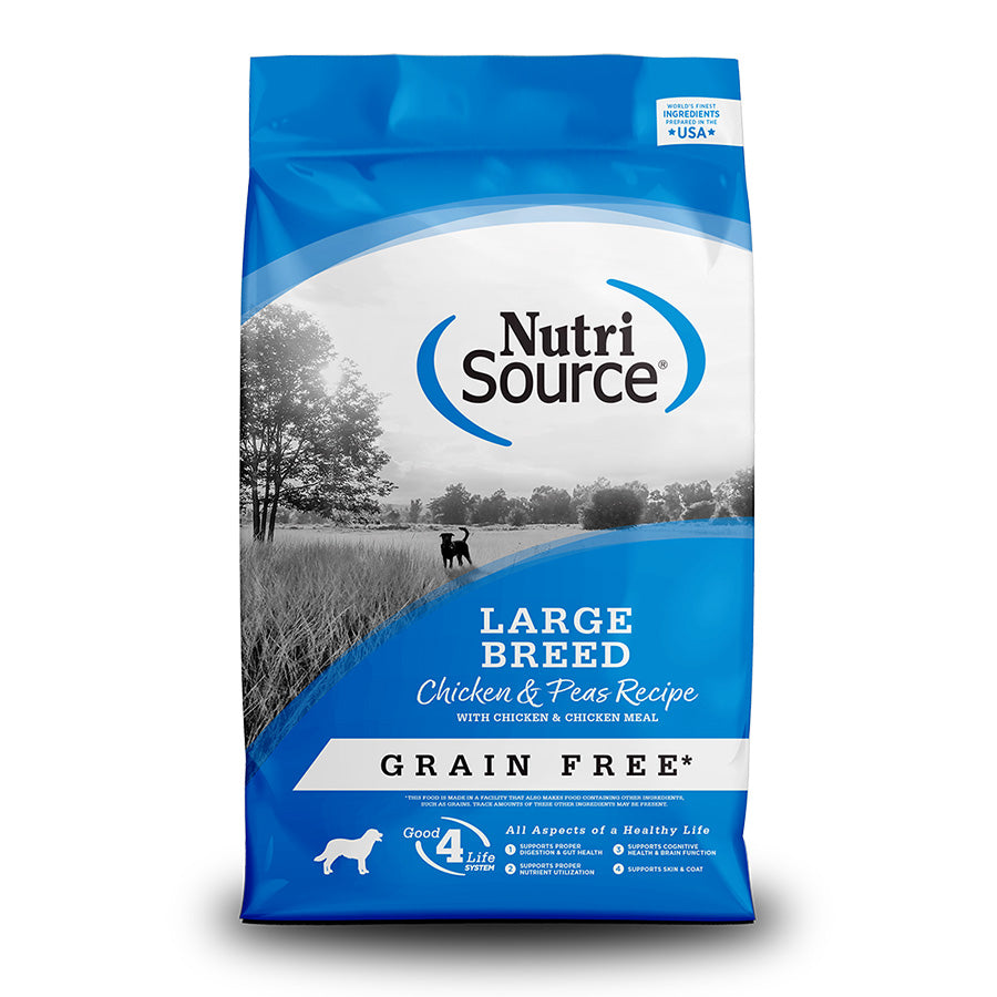 Nutrisource Large Breed Chicken & Pea Dog Food, 26lbs