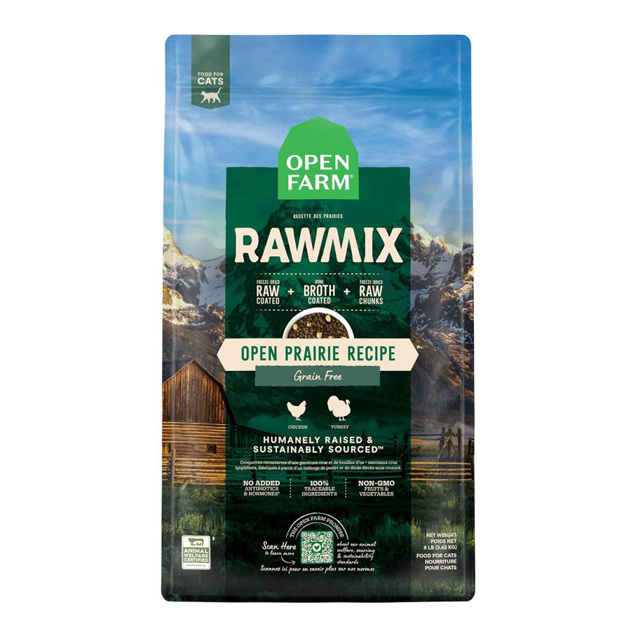 Open Farm Raw Mix Open Prairie Cat Food, 8lbs