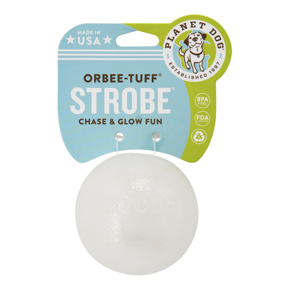 Planet Dog Strobe Ball, Glo