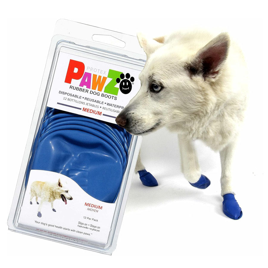 Pawz Natural Rubber Dog Boots, Blue Medium – Pet Evolution Online