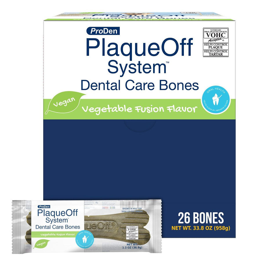 PlaqueOff Dental Bones Vegetable-Singles (Case of 26)