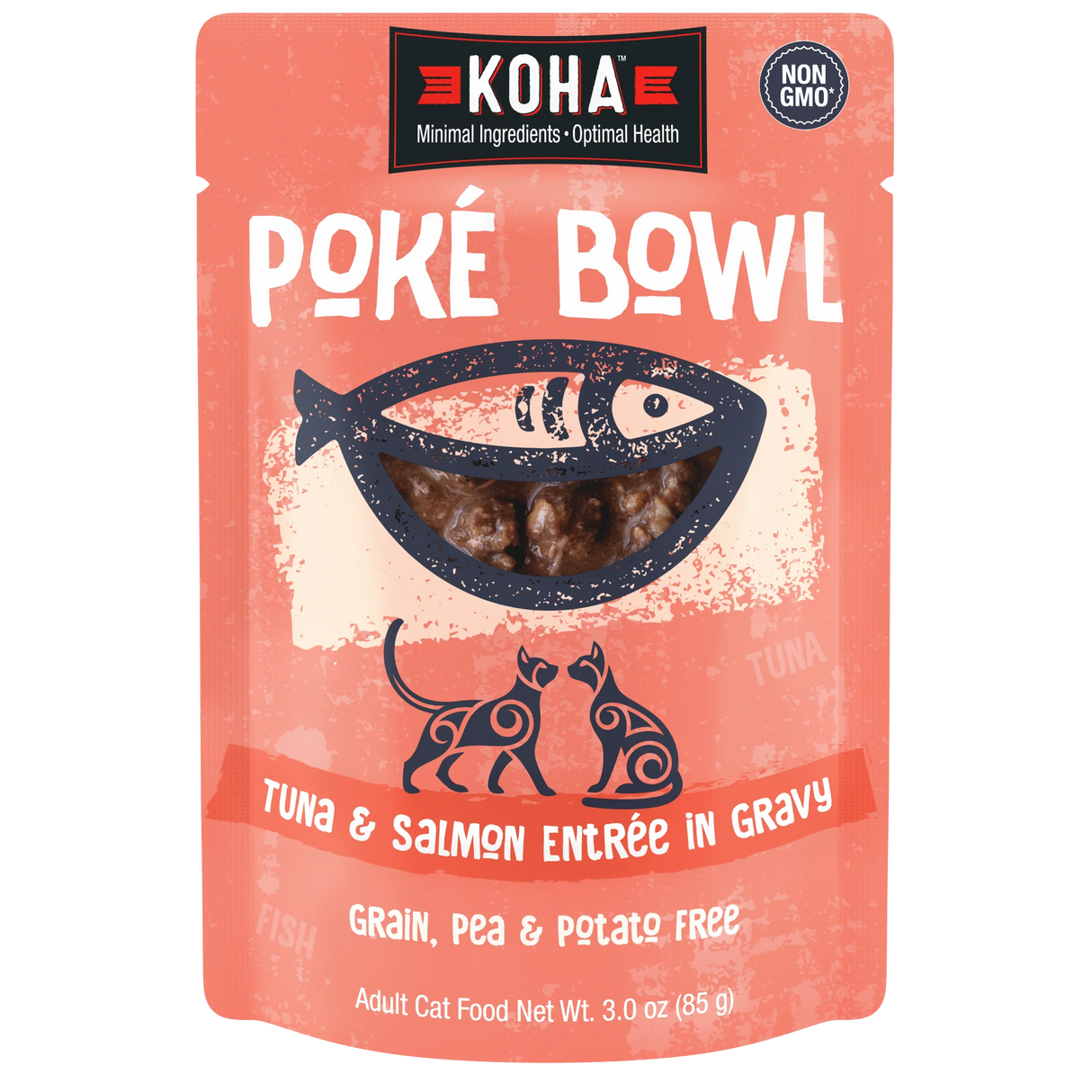Koha Cat GF Poke Tuna & Salmon, 3oz