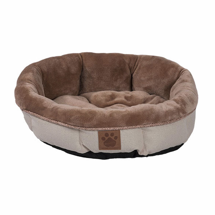 Precision Snoozy Rustic Round 17"x4.5" Pet Bed,