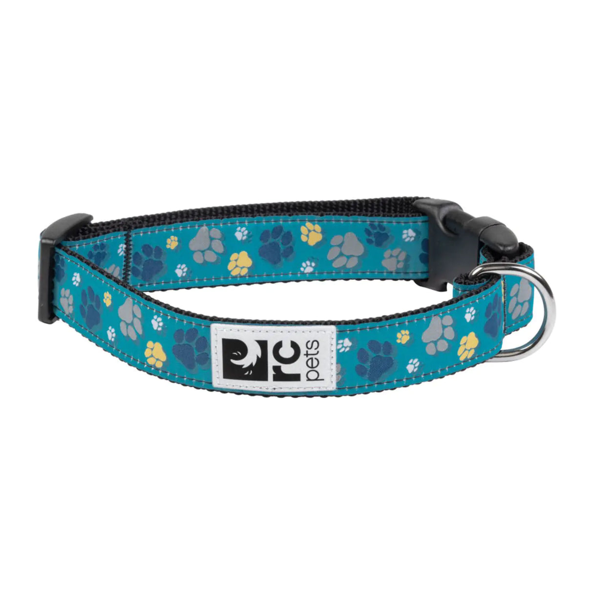 RC Pet Clip Dog Collar, Fresh Tracks Teal, M