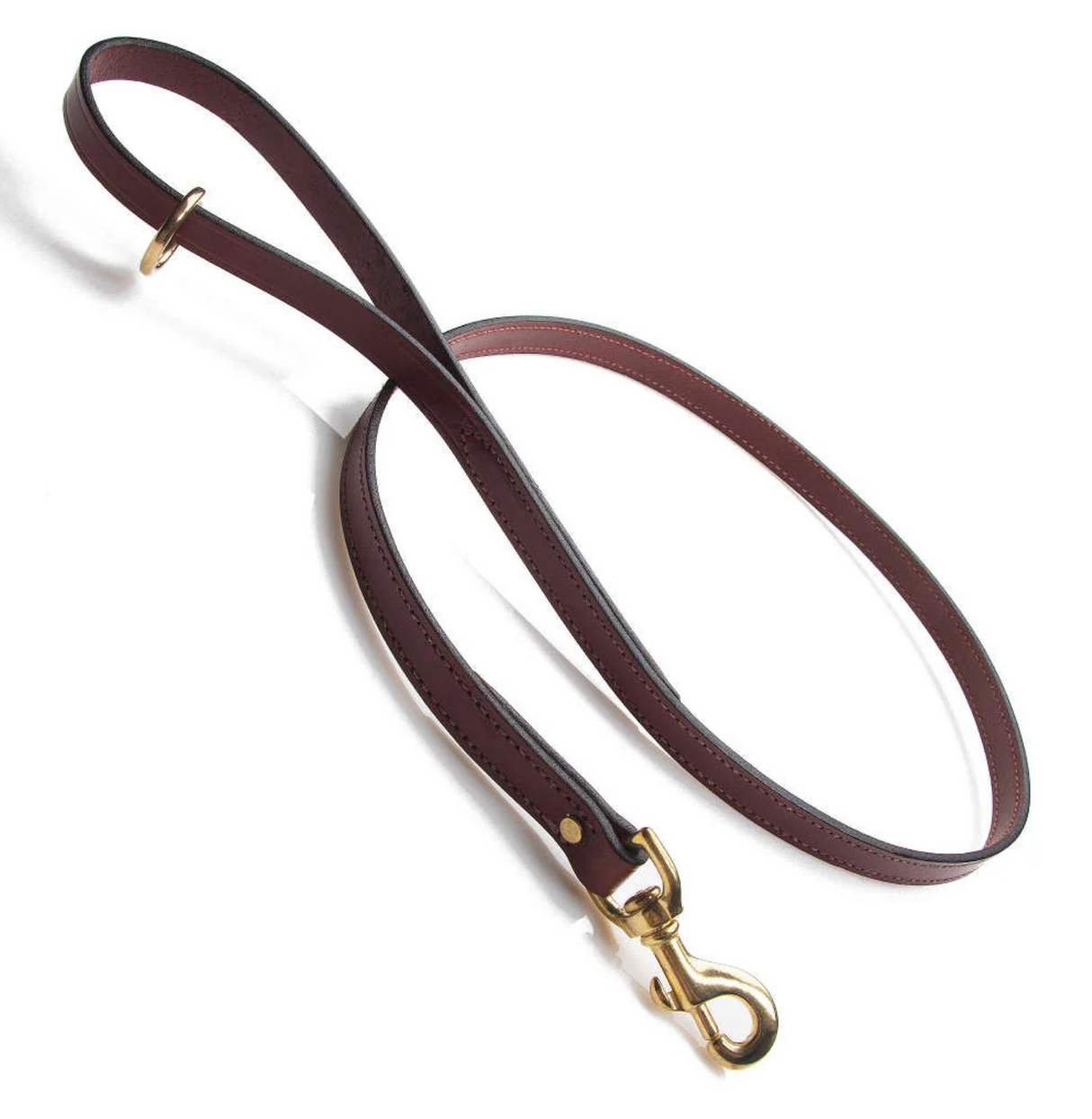 Mendota Leather Chestnut Snap Leash