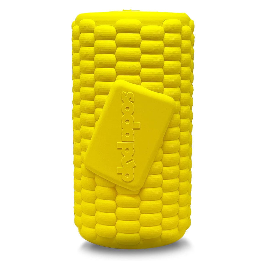 SodaPup Rubber Corn on the Cob Yellow
