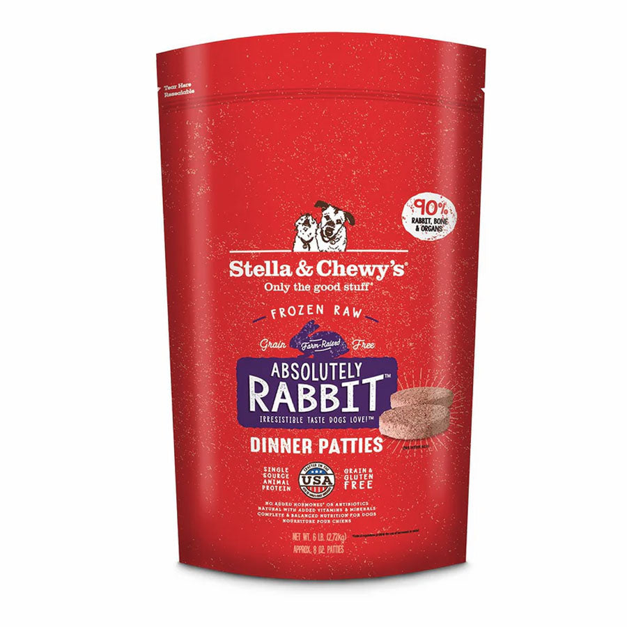 Stella & Chewys Frozen Rabbit, 6lbs