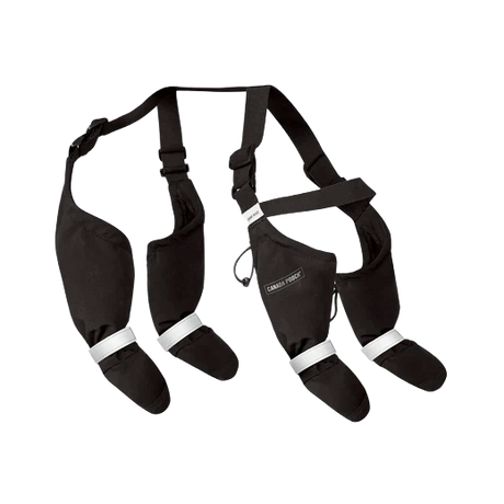 Canada Pooch Suspender Boots, Black, Long, Size 3
