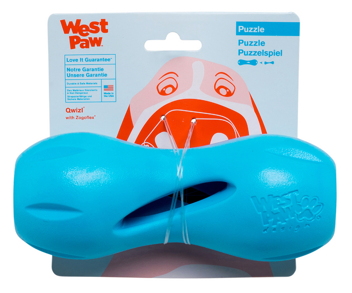 West Paw Zogoflex Qwizl Blue, L