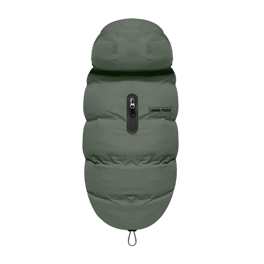 Canada Pooch The Waterproof Puffer, Forest Green, Size 10