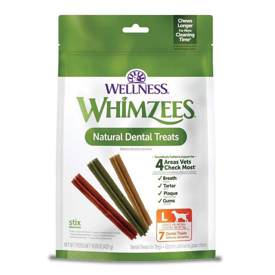 Whimzees Dental Chew Twiggies, Large
