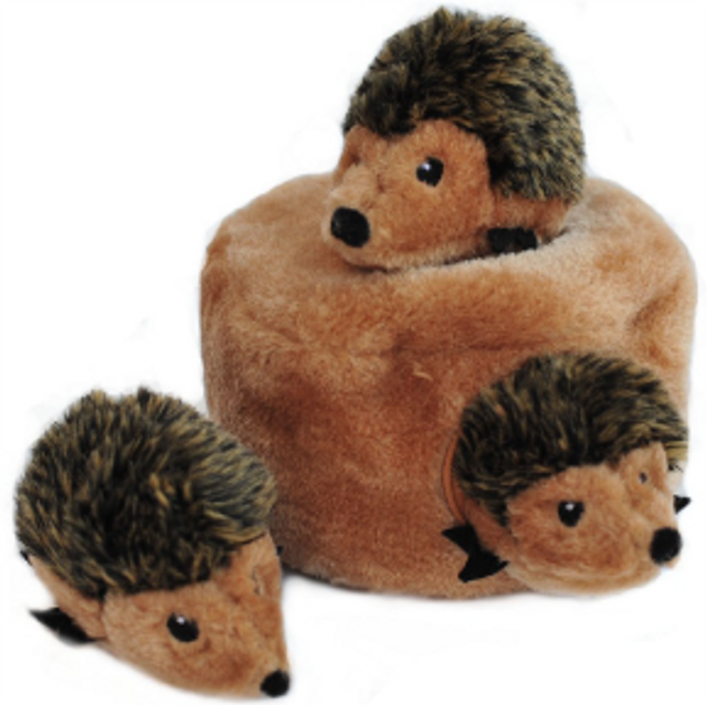 ZippyPaws Burrow Hedgehog Den Dog Toy