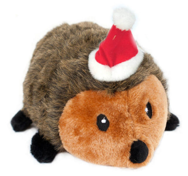 ZippyPaws Holiday Hedgehog Plush Dog Toy, XL