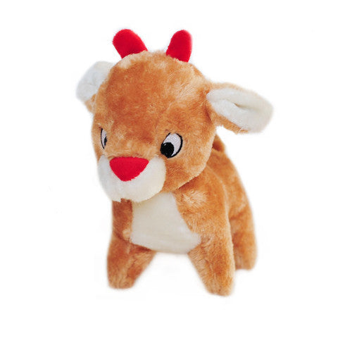 ZippyPaws Holiday Deluxe Reindeer Plush Dog Toy