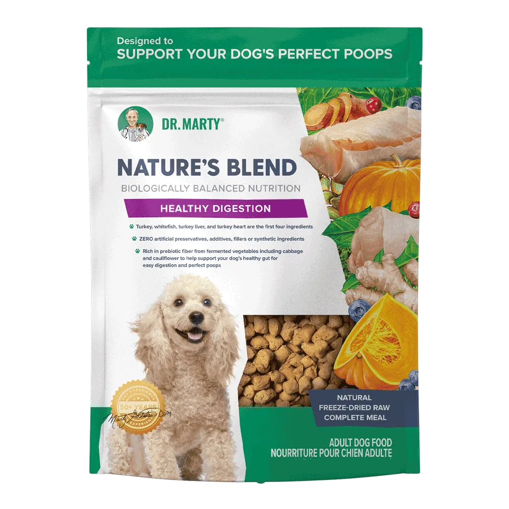 Dr.Marty Dog Freeze-Dried Nature's Blend Healthy Digestion, 80oz