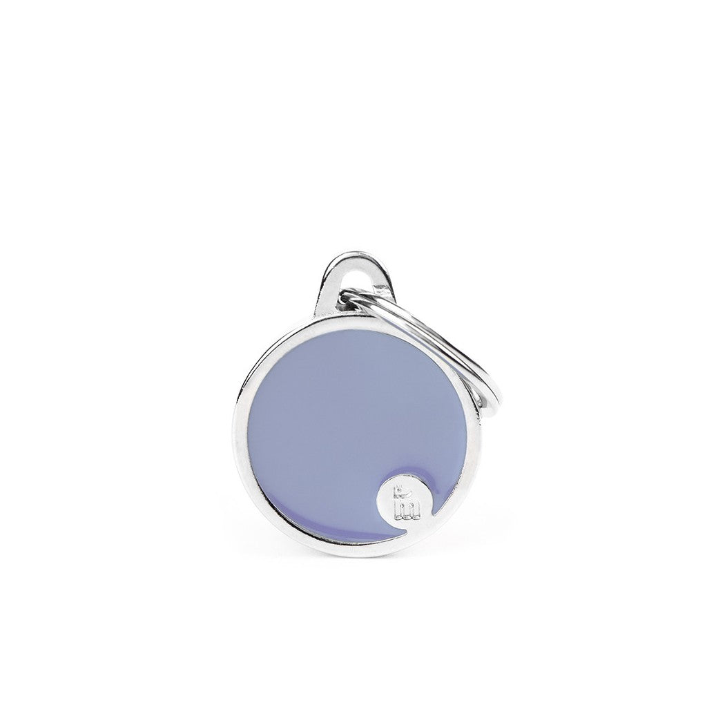 MyFamily Basic Handmade Small Circle ID Tag, Lilac