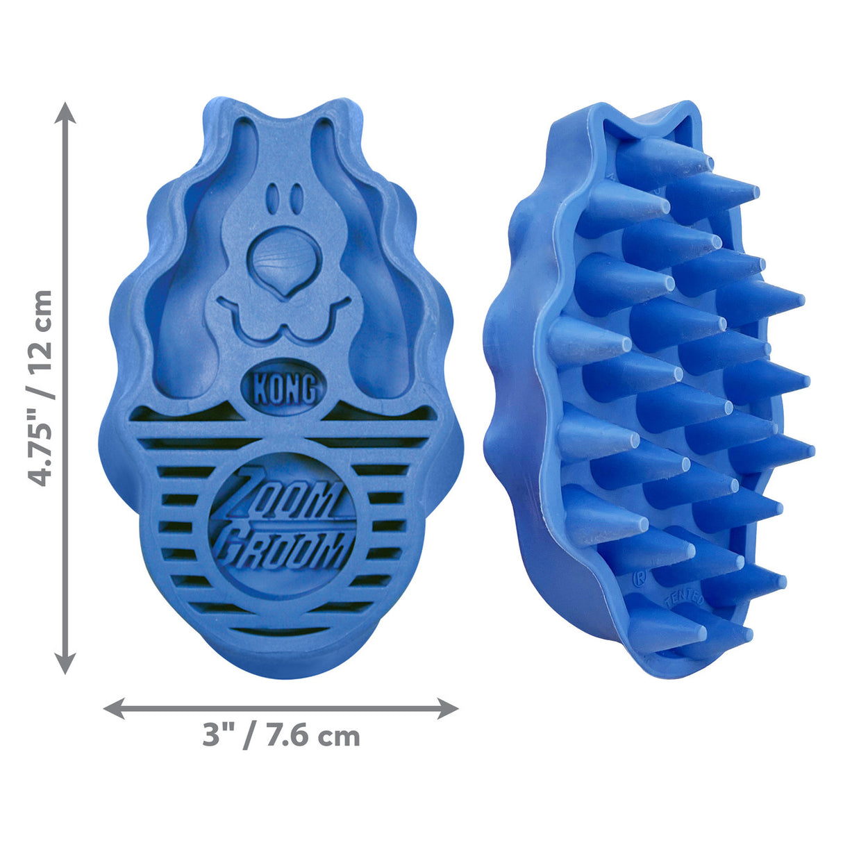 Kong ZoomGroom Brush, Boysenberry, L