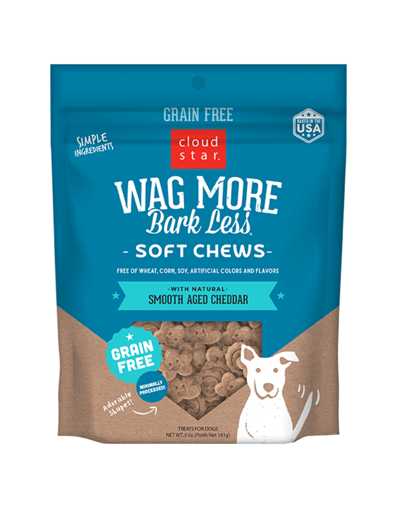 Wag More Bark Less Grain Free Soft & Chewy Smooth Aged Cheddar, 5oz
