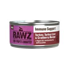 Rawz Immune Turkey, Liver & Cranberry Pate Canned Cat Food, 5.5oz