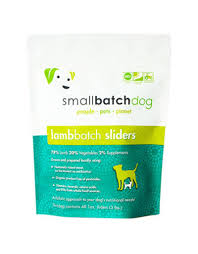 Small Batch Dog Frozen Lamb Sliders, 3lbs