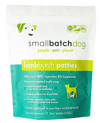 Small Batch Dog Frozen Lamb Patties, 6lbs
