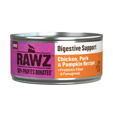 Rawz Digestive Chicken, Pork & Pumpkin Pate Canned Cat Food, 5.5oz