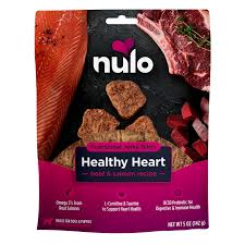 Nulo Dog Functional GF Healthy Heart Beef & Salmon Jerky Treats, 5oz